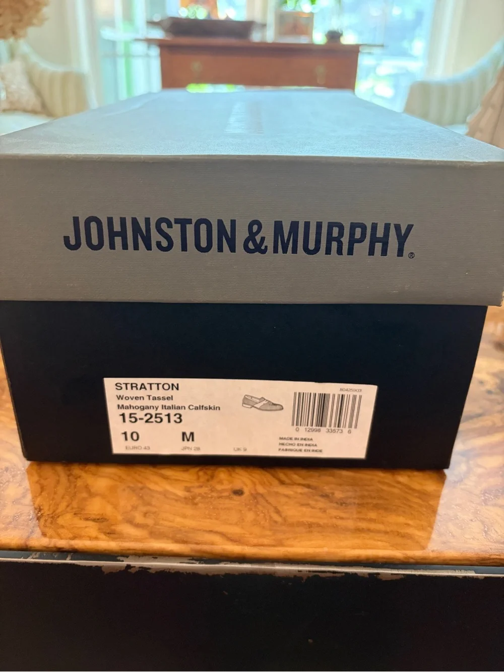 Johnston & Murphy Stratton Woven Calfskin Leather Loafer | Men’s 10 | New in Box